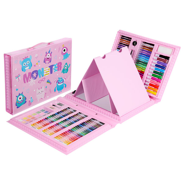 176 Pieces Of Painting Gift Box Art Supplies New Year Gift Primary School Stationery Learning Painting Watercolor Pen Set