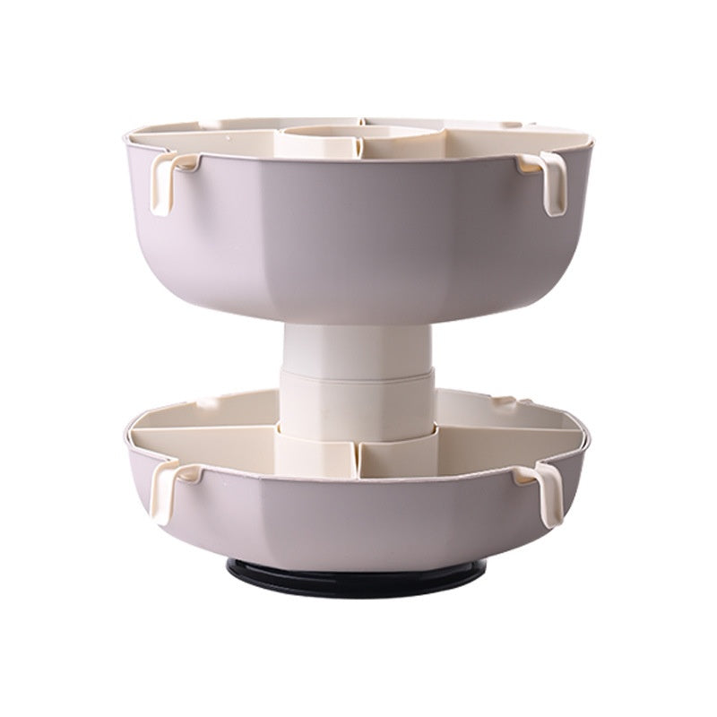 Rotating Hot Pot Drain Basket Household Compartment